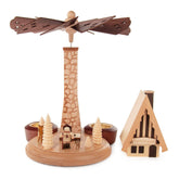 Pyramid, Smoker Hut with Tealight - Gewürzhaus